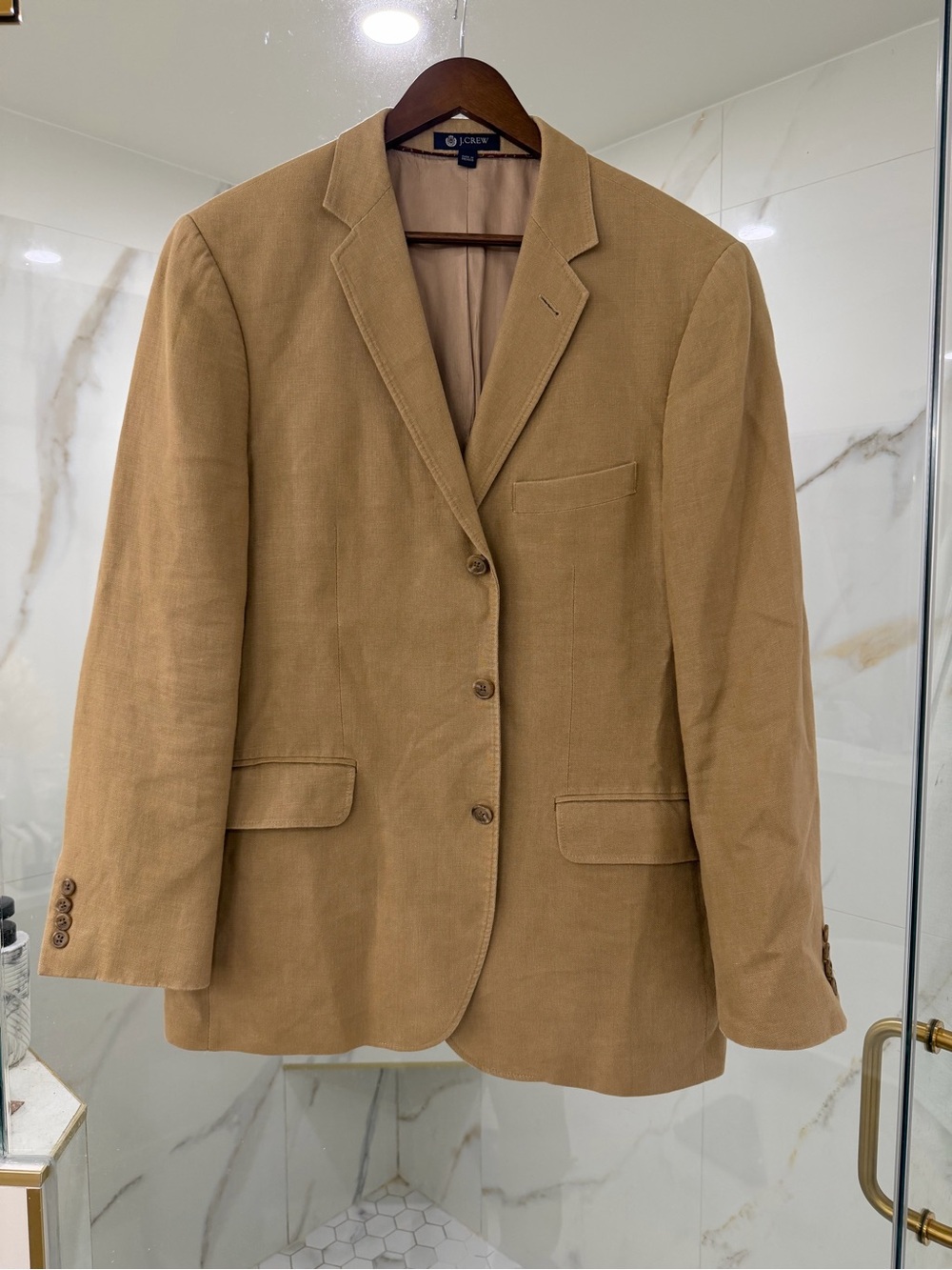 J.Crew Tan Linen Blazer 42R 🌾 Sport Coat
